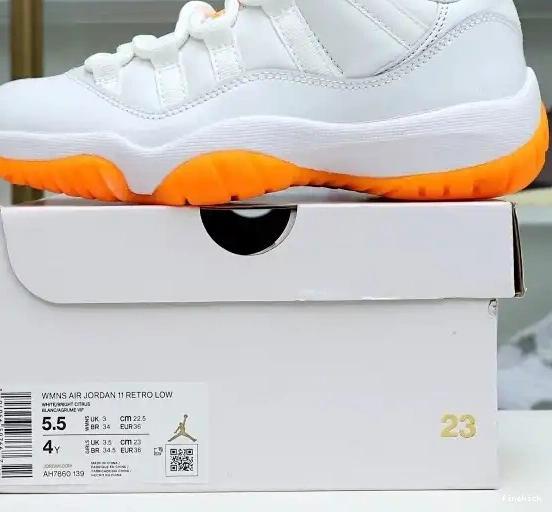 LOW JORDAN RETRO WMNS 11 AIR 'BRIGHT CITRUS' 0523
